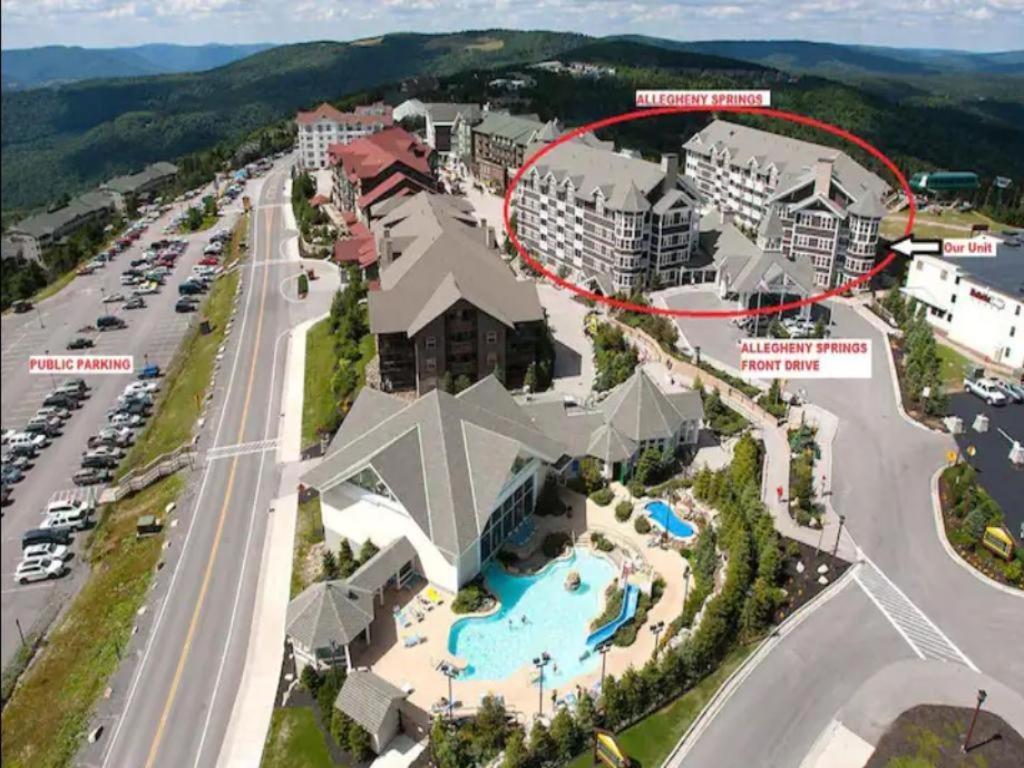 Allegheny Spring 239 King, Bed/Ski-In, Out/Pool & Hot Tub Snowshoe Exterior foto
